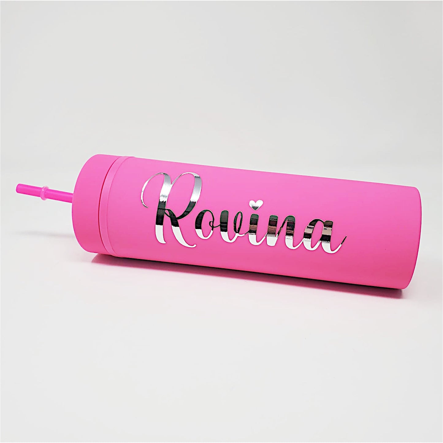 Acrylic Name Tumbler with Straw