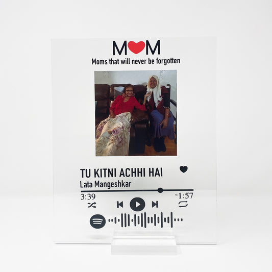 Mom Acrylic Music Plaque