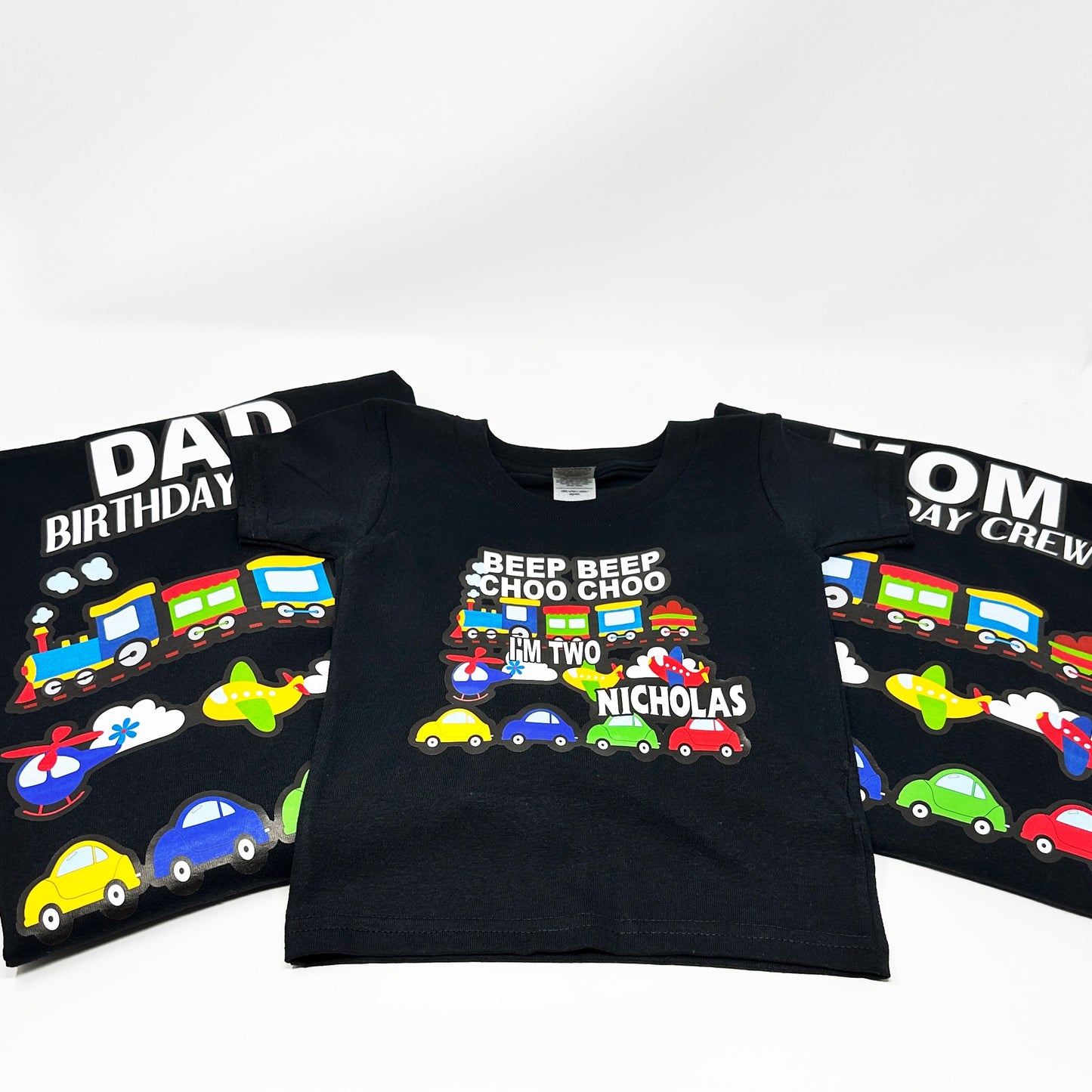 Choo Choo Train Family Birthday T-shirts