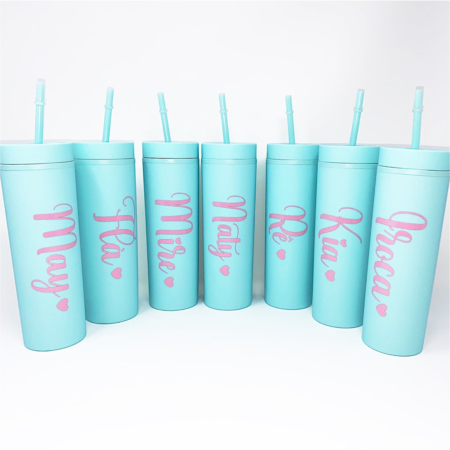 Bridal Party Acrylic Tumbler with Straw
