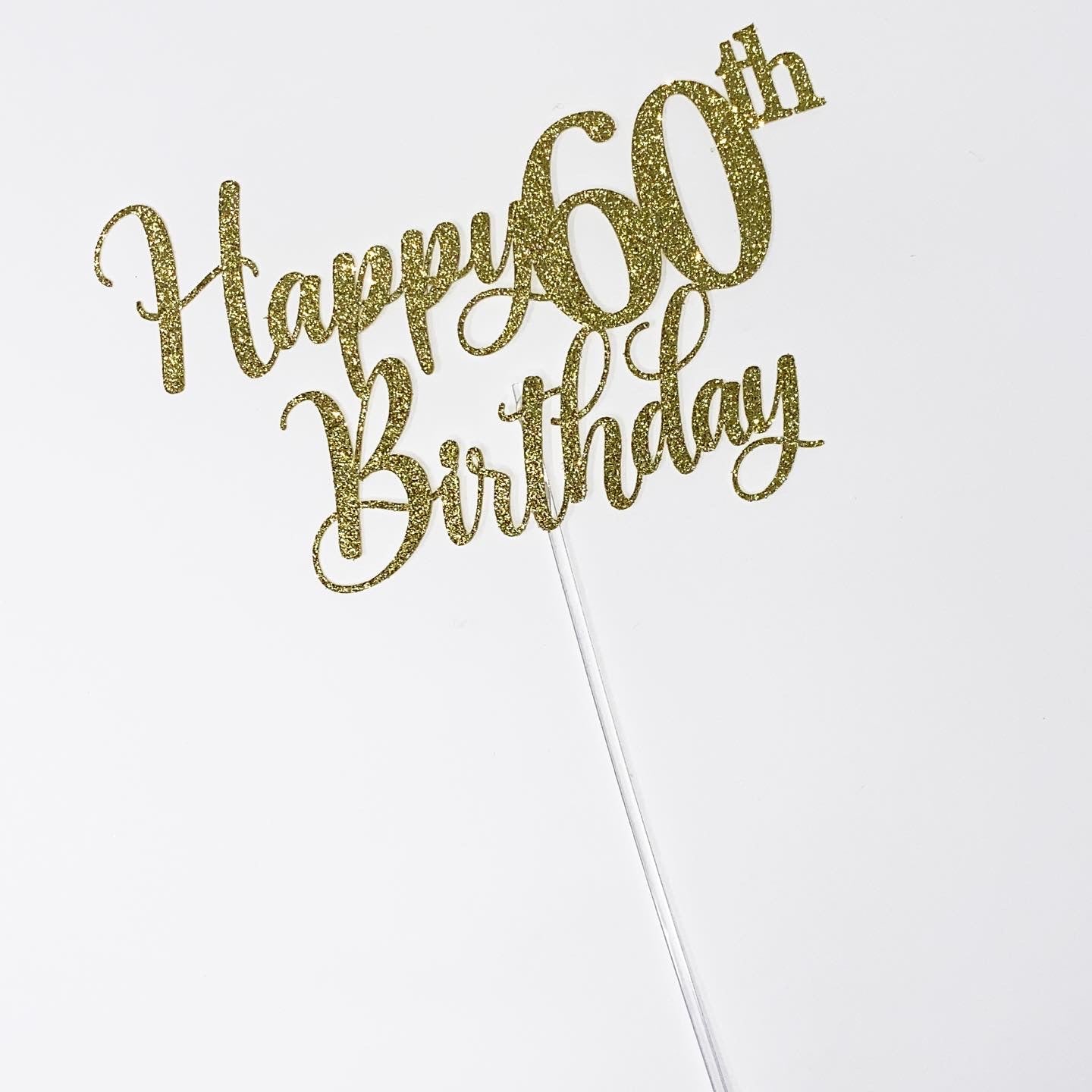 60th Birthday Cake Topper