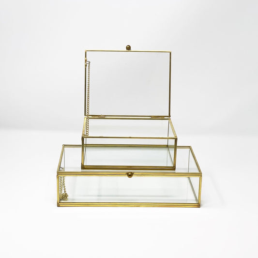 Gold Trim Jewelry Box