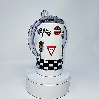Car Race Sippy Cup With Name