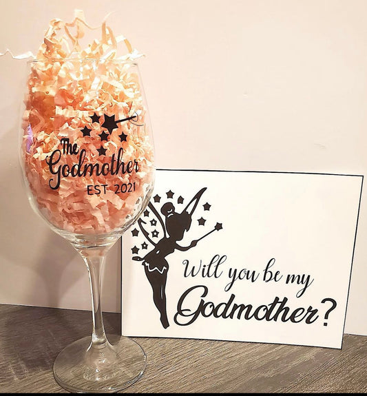 Godmother Wine Glass