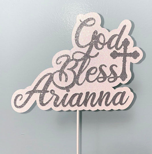 Baptism Cake Topper