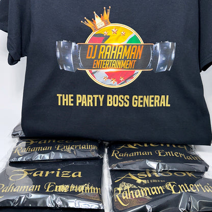 T-Shirt with Business Logo & Slogan