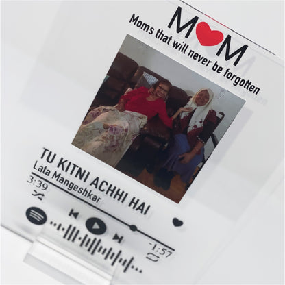 Mom Acrylic Music Plaque