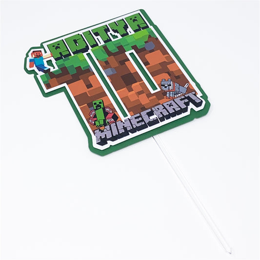 Minecraft Cake Topper