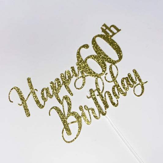 60th Birthday Cake Topper